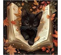 Jigsaw Puzzles 500 Pieces for Adults, Fun Challenging & Brainteasing jigsaw puzzles for adults 500 piece Puzzle Educational Games Home Decoration puzzle(Black Cat Book)