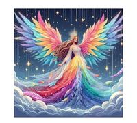 Jigsaw Puzzles 500 Pieces, Jigsaws Colorful Feather Angel 500 Piece jigsaw puzzles for Adults, Challenge High Difficulty Family Puzzle Game 45x45cm/18x18inch