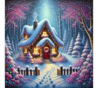Jigsaw Puzzles 500 Pieces, Jigsaws Winter Woods Cabin 500 Piece jigsaw puzzles for Adults, Challenge High Difficulty Family Puzzle Game 45x45cm/18x18inch