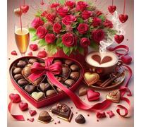 Jigsaw Puzzles 70 Pieces for Adults, Fun Challenging & Brainteasing jigsaw puzzles for adults 70 piece Puzzle Educational Games Home Decoration puzzle(Valentine'S Day Roses)