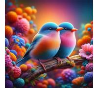 Jigsaw Puzzles 70 Pieces, Jigsaws Colorful Birds 70 Piece jigsaw puzzles for Adults, Challenge High Difficulty Family Puzzle Game 45x45cm/18x18inch