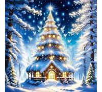 Jigsaw Puzzles 90 Pieces for Adults, Fun Challenging & Brainteasing jigsaw puzzles for adults 90 piece Puzzle Educational Games Home Decoration puzzle(Winter Christmas Cottage)