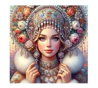 Jigsaw Puzzles 90 Pieces, Jigsaws Flower Crown Lady 90 Piece jigsaw puzzles for Adults, Challenge High Difficulty Family Puzzle Game 30x30cm/12x12inch