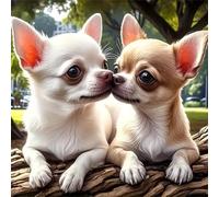 Jigsaw Puzzles For Adults 1000 piece,Chihuahua Dog jigsaw puzzle 65x65 cm Educational Challenging puzzles,DIY Puzzles for Home Decoration Family Perfect Game