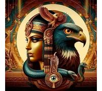 Jigsaw Puzzles For Adults 1000 piece,Egyptian Woman Eagle jigsaw puzzle 65x65 cm Educational Challenging puzzles,DIY Puzzles for Home Decoration Family Perfect Game