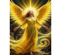Jigsaw Puzzles for Adults 1000 Pieces,Golden Angel Girl jigsaw puzzle 75x50 cm Challenging DIY Puzzle for Home Decoration,Family puzzles for Game