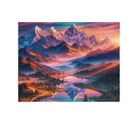 Jigsaw Puzzles for Adults 1000 Pieces,Natural Scenery Mountains jigsaw puzzle 75x50 cm Challenging DIY Puzzle for Home Decoration,Family puzzles for Game