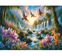 Jigsaw Puzzles for Adults 1000 Pieces,Natural Waterfall Scenery jigsaw puzzle 75x50 cm Challenging DIY Puzzle for Home Decoration,Family puzzles for Game