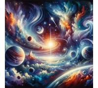 Jigsaw Puzzles For Adults 120 piece,Cosmic Scenery jigsaw puzzle 20x20 cm Educational Challenging puzzles,DIY Puzzles for Home Decoration Family Perfect Game