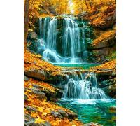 Jigsaw Puzzles for Adults 120 pieces,25x20 cm puzzle for adults Educational Game Challenge Toy 120 Pieces puzzles for Adult Home Decoration Puzzle Cascata Golden Woods