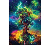 Jigsaw Puzzles for Adults 120 Pieces,Fantasy Tree Scenery jigsaw puzzle 25x20 cm Challenging DIY Puzzle for Home Decoration,Family puzzles for Game
