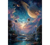Jigsaw Puzzles for Adults 120 Pieces Space Cosmic Landscapes, 25x20cm 120 pieces puzzles for adults, Educational Game Challenge Toy, Impossible Puzzle for Family Activity