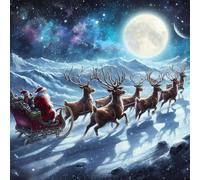 Jigsaw Puzzles For Adults 150 Piece,65x65 cm puzzle for adults Educational Game Challenge Toy 150 Pieces puzzles for Adult Home Decoration Puzzle (Santa Claus Snow)