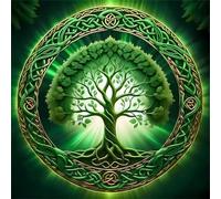 Jigsaw Puzzles For Adults 150 Piece,65x65 cm puzzle for adults Educational Game Challenge Toy 150 Pieces puzzles for Adult Home Decoration Puzzle (Green Tree Of Life)
