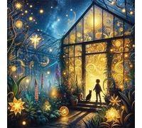 Jigsaw Puzzles For Adults 150 Piece,65x65 cm puzzle for adults Educational Game Challenge Toy 150 Pieces puzzles for Adult Home Decoration Puzzle (Fantasy Garden Landscape)