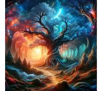 Jigsaw Puzzles For Adults 150 Piece,65x65 cm puzzle for adults Educational Game Challenge Toy 150 Pieces puzzles for Adult Home Decoration Puzzle (Tree Of Life Scenery)