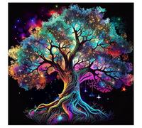 Jigsaw Puzzles For Adults 150 Piece,65x65 cm puzzle for adults Educational Game Challenge Toy 150 Pieces puzzles for Adult Home Decoration Puzzle (Colorful Life Tree)