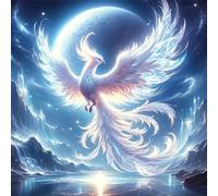 Jigsaw Puzzles For Adults 150 Piece,65x65 cm puzzle for adults Educational Game Challenge Toy 150 Pieces puzzles for Adult Home Decoration Puzzle (White Phoenix Birds)