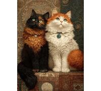 Jigsaw Puzzles for Adults 1500 Pieces Royal Cat, 87x57cm 1500 pieces puzzles for adults, Educational Game Challenge Toy, Impossible Puzzle for Family Activity