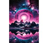 Jigsaw Puzzles for Adults 200 pieces,35x25 cm puzzle for adults Educational Game Challenge 200 Pieces puzzles for Adult Home Decoration Puzzle Riflesso del cielo stellato viola