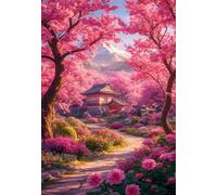 Jigsaw Puzzles for Adults 30 pieces,25x20 cm puzzle for adults Educational Game Challenge Toy 30 Pieces puzzles for Adult Home Decoration Puzzle Giardino giapponese rosa