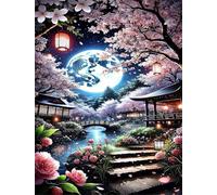 Jigsaw Puzzles for Adults 30 Pieces,Japanese Garden Scenery jigsaw puzzle 25x20 cm Challenging DIY Puzzle for Home Decoration,Family puzzles for Game