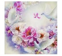 Jigsaw Puzzles For Adults 300 Piece,35x35 cm puzzle for adults Educational Game Challenge Toy 300 Pieces puzzles for Adult Home Decoration Puzzle (Flowers Dove)