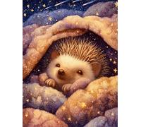 Jigsaw Puzzles for Adults 300 Pieces Star Carpet Hedgehog, 40x28cm 300 pieces puzzles for adults, Educational Game Challenge Toy, Impossible Puzzle for Family Activity