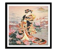 Jigsaw Puzzles For Adults 35 Piece,12x12 cm puzzle for adults Educational Game Challenge Toy 35 Pieces puzzles for Adult Home Decoration Puzzle (Japanese Geisha)
