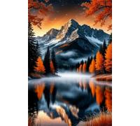 Jigsaw Puzzles for Adults 500 pieces,52x38 cm puzzle for adults Educational Game Challenge Toy 500 Pieces puzzles for Adult Home Decoration Puzzle Lago di montagna autunnale