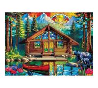 Jigsaw Puzzles for Adults 60 Pieces,Glass Cabin Animals jigsaw puzzle 40x28 cm Challenging DIY Puzzle for Home Decoration,Family puzzles for Game