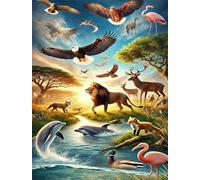 Jigsaw Puzzles for Adults 60 Pieces,Wildlife Scenery jigsaw puzzle 40x28 cm Challenging DIY Puzzle for Home Decoration,Family puzzles for Game