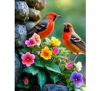 Jigsaw Puzzles for Adults 700 Pieces Birds Stone Flower, 52x38cm 700 pieces puzzles for adults, Educational Game Challenge Toy, Impossible Puzzle for Family Activity