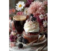 Jigsaw Puzzles for Adults 700 Pieces Cupcake Chocolate, 52x38cm 700 pieces puzzles for adults, Educational Game Challenge Toy, Impossible Puzzle for Family Activity