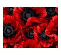 Jigsaw Puzzles for Adults 90 pieces,25x20 cm puzzle for adults Educational Game Challenge 90 Pieces puzzles for Adult Home Decoration Puzzle Papaveri rossi e neri