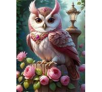 Jigsaw Puzzles for Adults 90 pieces,25x20 cm puzzle for adults Educational Game Challenge 90 Pieces puzzles for Adult Home Decoration Puzzle Gufo fiore rosa