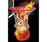 Jigsaw Puzzles for Adults 90 pieces,25x20 cm puzzle for adults Educational Game Challenge 90 Pieces puzzles for Adult Home Decoration Puzzle Pallacanestro Flame