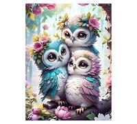 Jigsaw Puzzles for Adults 90 pieces,25x20 cm puzzle for adults Educational Game Challenge 90 Pieces puzzles for Adult Home Decoration Puzzle Paesaggio Fiori Gufi