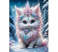Jigsaw Puzzles for Adults 90 Pieces Princess Cat, 25x20cm 90 pieces puzzles for adults, Educational Game Challenge Toy, Impossible Puzzle for Family Activity