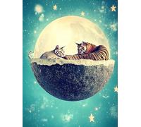 Jigsaw Puzzles for Adults, Gatto E Tigre, Puzzles Classiques, Puzzle Giochi Rilassamento e Intelligence, Puzzle per Gioco Familiare, Regalo per Amore e Amico(1000PCS)