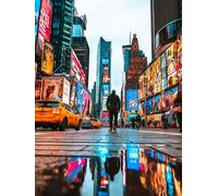 Jigsaw Puzzles for Adults, Scena Di Strada Di Città Di Notte, Puzzles Classiques, Puzzle Giochi Rilassamento e Intelligence, Puzzle per Gioco Familiare, Regalo per Amore e Amico(500PCS)