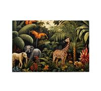 Jigsaw Puzzles1000 Pezzi BROLEO Animali nella Foresta pluviale Stampa Educativo Intellettuale Puzzle in legno, Divertenti Puzzle, Stress Alleviare Puzzle