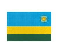 Jigsaw Puzzles1000 Pezzi BROLEO Bandiera del Ruanda Stampa Educativa Intellettuale Puzzle in legno, Divertenti Puzzle, Stress Alleviare Puzzle