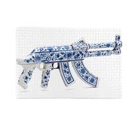 Jigsaw Puzzles1000 Pezzi BROLEO Ceramica Pistola Stampa Educativo Intellettuale Puzzle in legno, Divertenti Puzzle, Stress Alleviare Puzzle