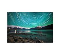 Jigsaw Puzzles1000 Pezzi BROLEO Verde Aurora Boreale Stampa Educativo Intellettuale Puzzle in legno, Divertenti Puzzle, Stress Alleviare Puzzle