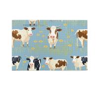 Jigsaw Puzzles1000 Pezzi Hytter Bestiame Farm Santuario Modello Educativo Intellettuale Puzzle in legno, Divertenti Puzzle, Gioco antistress