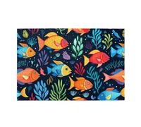 Jigsaw Puzzles1000 Pezzi Hytter Colorful Tropical Sea Fish Pattern Educativo Intellettuale Puzzle in legno, Divertenti Puzzle, Gioco antistress
