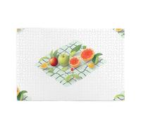 Jigsaw Puzzles1000 Pezzi Hytter Fruit On The Grid Pattern Educativo Intellettuale Puzzle in legno, Divertenti Puzzle, Gioco antistress