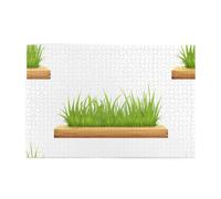Jigsaw Puzzles1000 pezzi Hytter Grass On The Wood Board Pattern Educational Intellettuale Puzzle in legno, Divertenti Puzzle, Gioco antistress