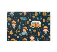 Jigsaw Puzzles1000 Pezzi Hytter Happy Campers Modello Educativo Intellettuale Puzzle in legno, Divertenti Puzzle, Gioco antistress